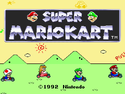 The image for "Super Mario Kart Title Screen" from Super Mario Kart on Nintendo Music.