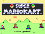 The image for "Super Mario Kart Title Screen" from Super Mario Kart on Nintendo Music.