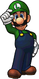 Sprite of Super Luigi, from Puzzle & Dragons: Super Mario Bros. Edition.