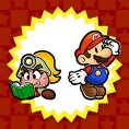 Picture of Goombella and Mario from an opinion poll on partners from Paper Mario: The Thousand-Year Door for the Nintendo Switch