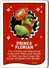 One of the Super Mario Bros. Wonder Trading Cards.