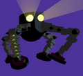 The Boss Crab that is found under the "fortress". It resembles Megaleg from the final game.