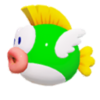 Cheep Cheep icon in Super Mario Maker 2 (Super Mario 3D World style)