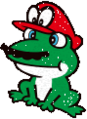 Mario as a frog