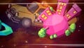 Dribble's taxi traveling through space