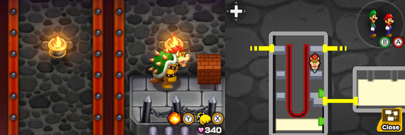 Block 22 in Bowser's Castle of Mario & Luigi: Bowser's Inside Story + Bowser Jr.'s Journey.