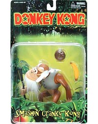 A Cranky Kong figurine.