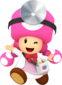 Artwork of Dr. Toadette from Dr. Mario World