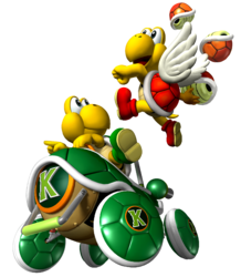 Artwork of Koopa and Paratroopa for Mario Kart: Double Dash!!