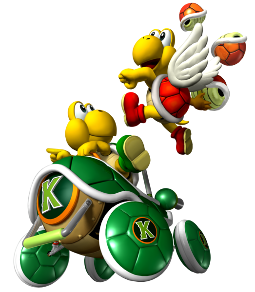 File:Koopa Troopa and Paratroopa - MKDD.png