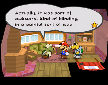 The Listen to me! trouble in Paper Mario: The Thousand-Year Door