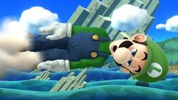 Luigi's Green Missile in Super Smash Bros. for Wii U.