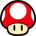 Sprite of a Mushroom item from Mario Golf: World Tour.