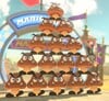A Goomba Tower of fifteen in Mario Kart World