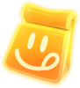 A Dash Food bag from Mario Kart World