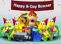 A picture of Bowser's birthday, used for Episode 1 of the Play Nintendo Show.