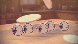 The Turnip in action in Paper Mario: Color Splash