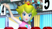 Peach in the opening of Mario & Sonic at the Olympic Games for Wii