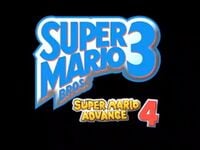 The beta logo for Super Mario Advance 4: Super Mario Bros. 3