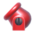 Icon of a red cannon from Super Mario Maker 2 (New Super Mario Bros. U style)