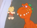 The Tyrannosaurus rex powering the Mega Mechanasaur