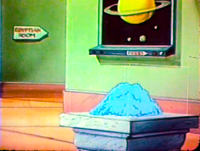 The meteor dust in the Saturday Supercade episode "Junior Meets Kid Dynamo"