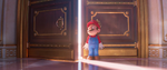 Mario sneakingly enters in the castle