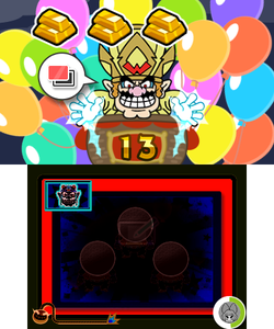 Screenshot of Wario Interrupts from WarioWare Gold