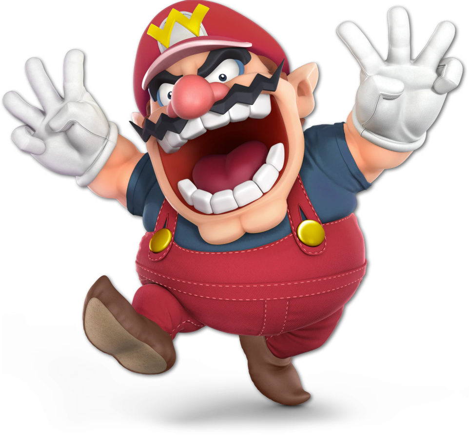 File:Wario Classic Red SSBU.png - Super Mario Wiki, the Mario encyclopedia