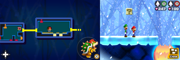 First block in Airway of Mario & Luigi: Bowser's Inside Story + Bowser Jr.'s Journey.