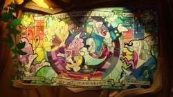 one of Bea's backstory mural at the Terra Flora.