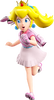 Artwork of Princess Peach running from Mario Golf: Super Rush