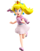 Artwork of Princess Peach running from Mario Golf: Super Rush