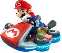 Mario as seen in Mario Kart 8.