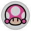 Toadette's emblem from Mario Kart Tour