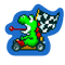 A sticker in Mario Kart World