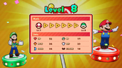 Screenshot of a rank up in Mario & Luigi: Brothership