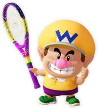 Artwork of Baby Wario from Mario Tennis Fever