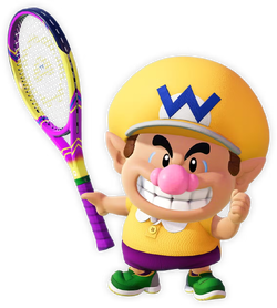 Artwork of Baby Wario from Mario Tennis Fever