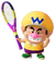 Artwork of Baby Wario from Mario Tennis Fever