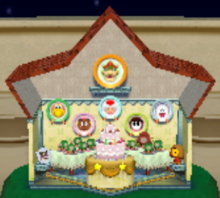 The Minigame Room in the Present Room in Mario Party 4.