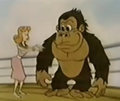 Miss Persimmon O'Hara and Donkey Kong in "Gorilla My Dreams"