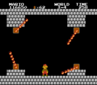 Mario standing in between four Fire-Bars