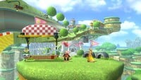 Screenshot of Mario Circuit in Super Smash Bros. for Wii U