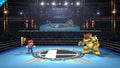 Mario and Bowser in the Super Smash Bros. Boxing Ring