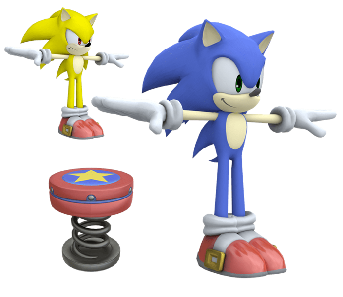 File:Sonic SSBU Model.png