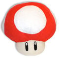 A plushie of a Super Mushroom