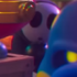 A black Shy Guy, as seen in The Super Mario Galaxy Movie