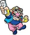 Wario with the Form Baton