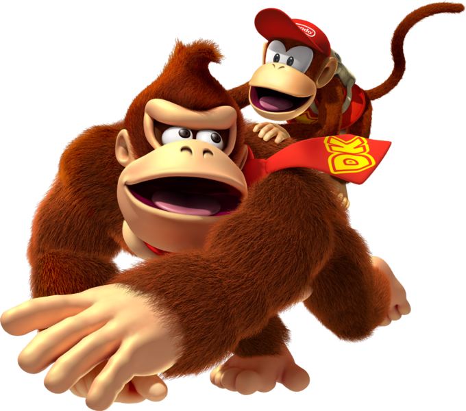 File:DKCR-Donkey Kong and Diddy Kong Artwork.png